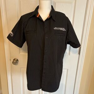 Harley-Davidson Black Striped Men's Shirt